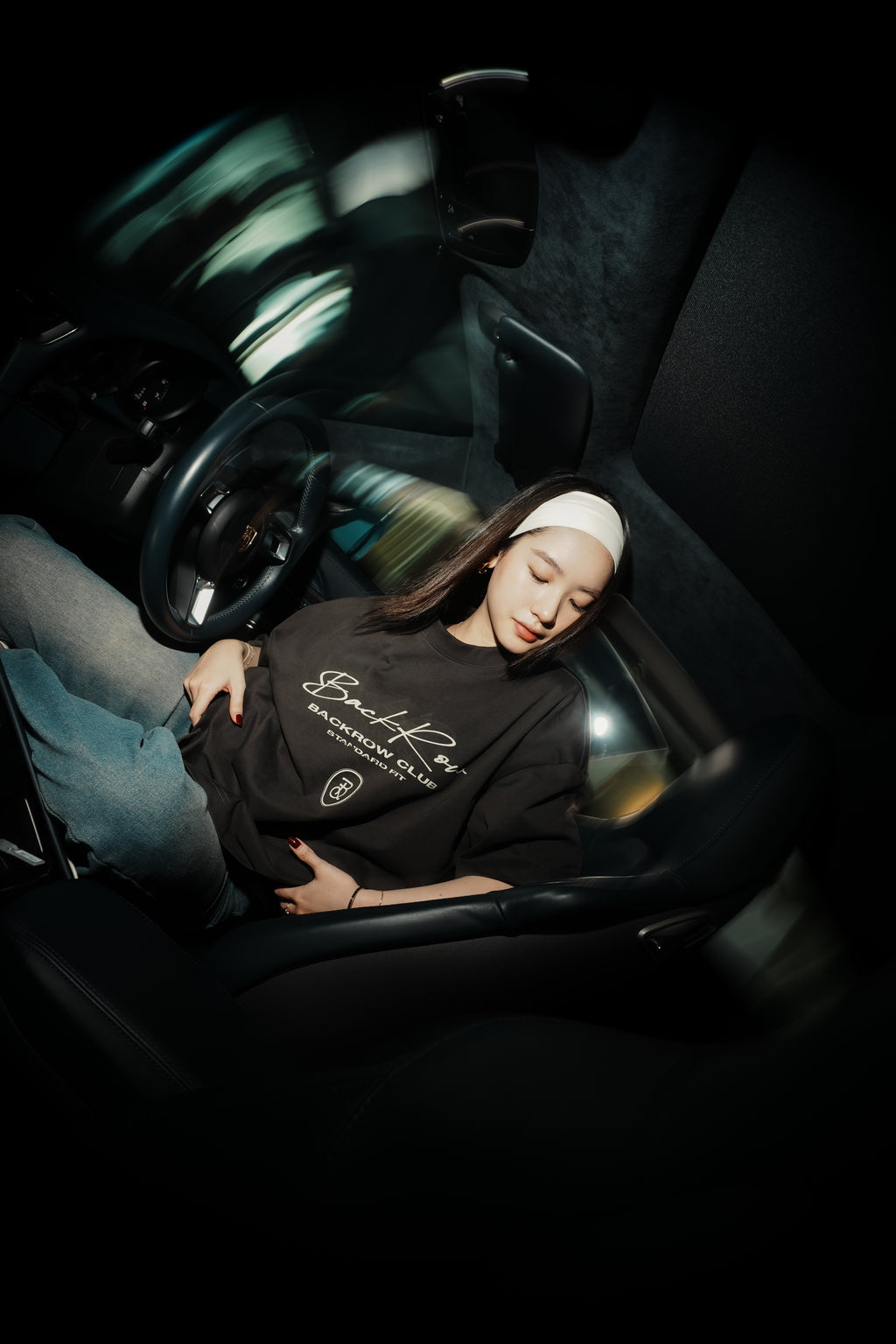 BackRow " First Collective " Ash Black Tee