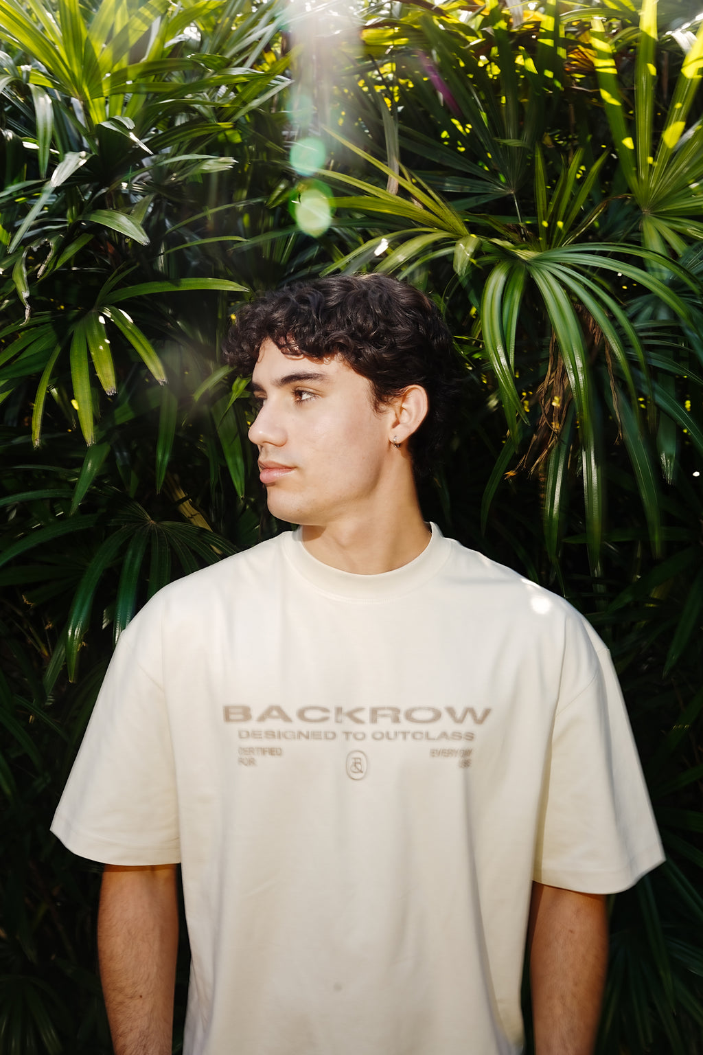 BackRow " First Collective " Concrete White Tee