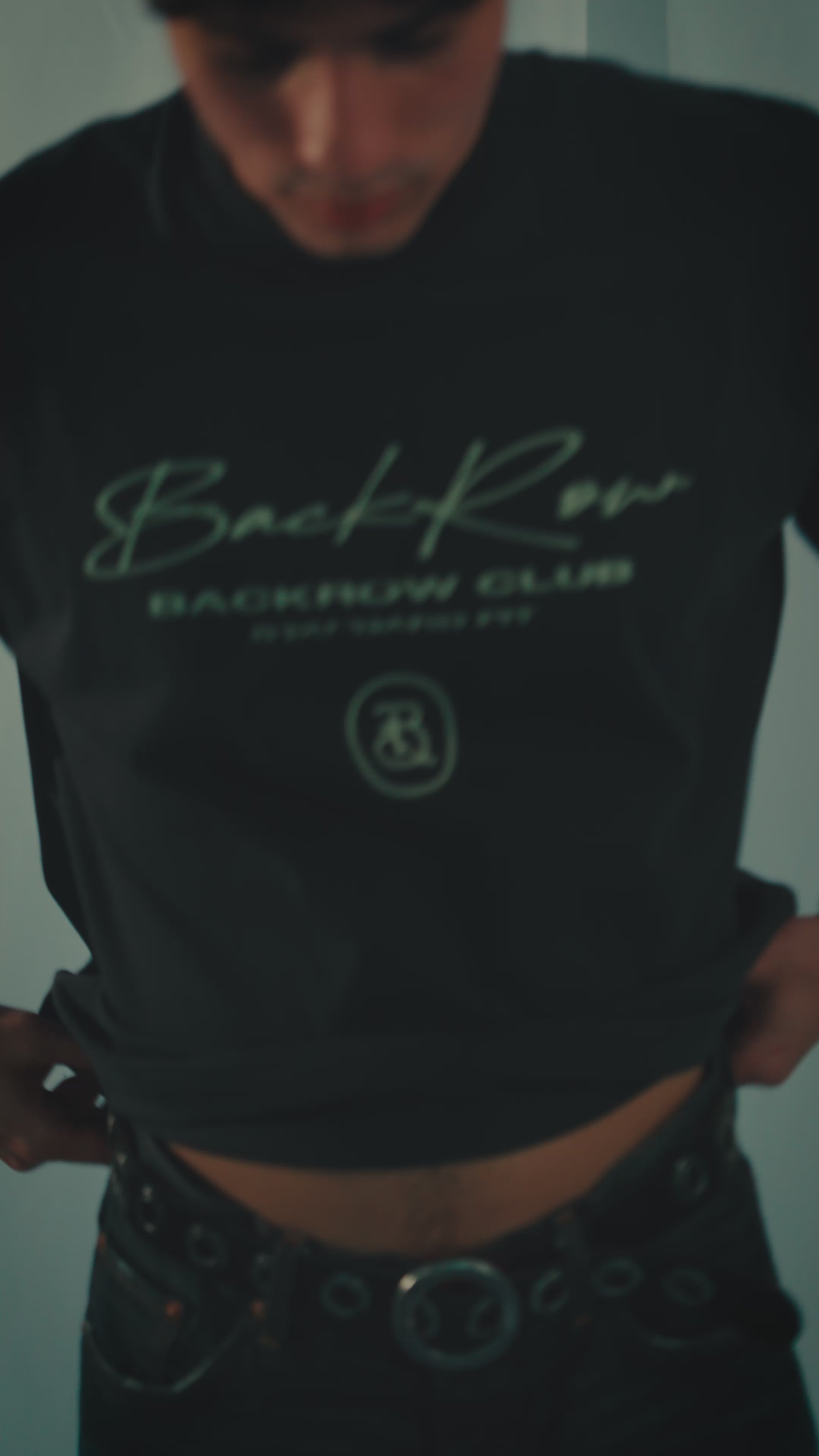 BackRow " First Collective " Ash Black Tee